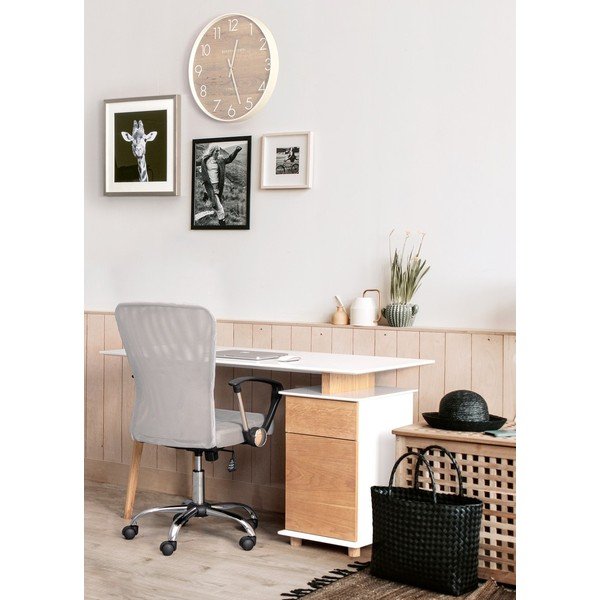 Svetlo siv oblazinjen pisarniški stol Brisbane – Yes Everyday-image-1