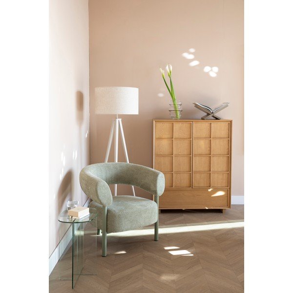 Omarica iz masivnega jesena v naravni barvi 100x120x45 cm Raster – Zuiver-image-1