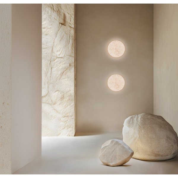 Mat bela lončena LED zatemnitvena stenska svetilka Bobbin – Trio Select-image-2