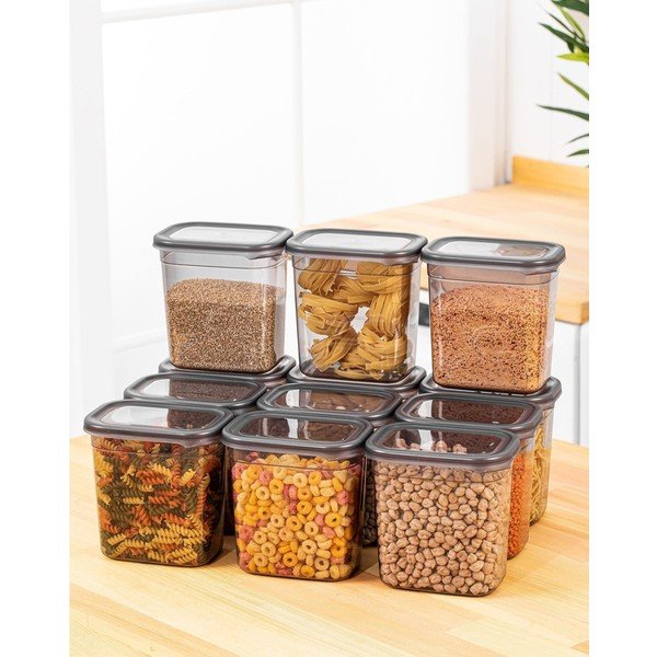 Posode za shranjevanje v kompletu 12 ks živil Fresco – Hermia-image-1