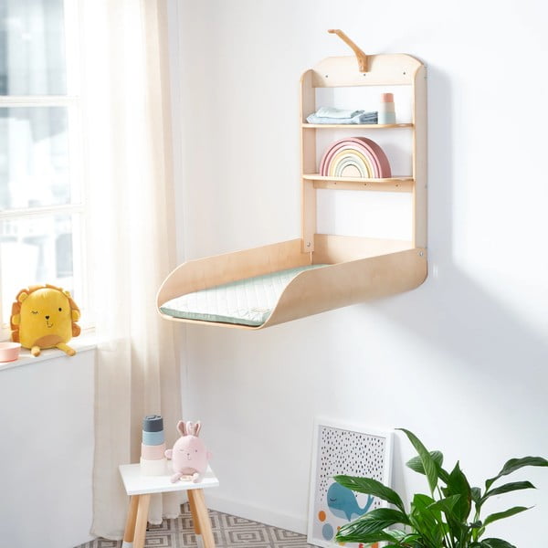 Stenska previjalna miza v naravni barvi Roba style - Roba-image-4