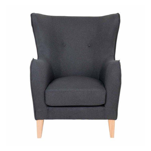 Temno siv fotelj House Nordic Campo Armchair-image-1