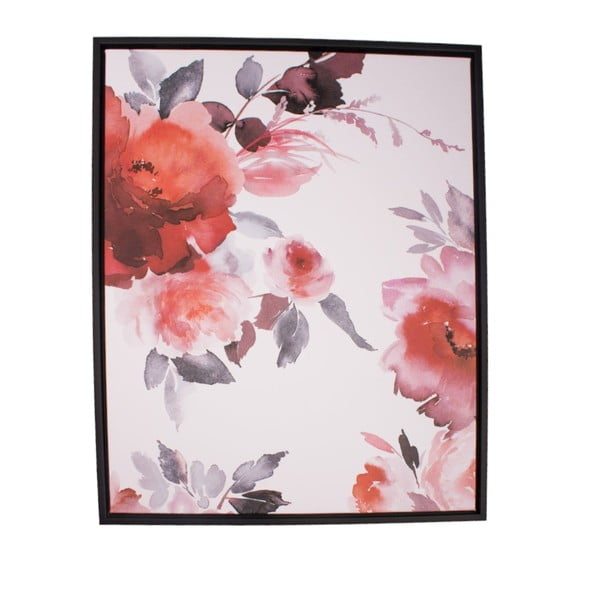 Stenska slika v okvirju Dakls Pinky Roses, 40 x 50 cm