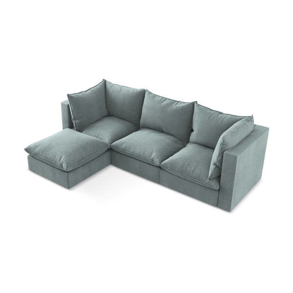 Modra kotna sedežna garnitura (levi kot/z ležalnikom) Manao – Makamii-image-2