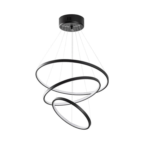 Črna LED viseča svetilka ø 50 cm Simit – Opviq lights