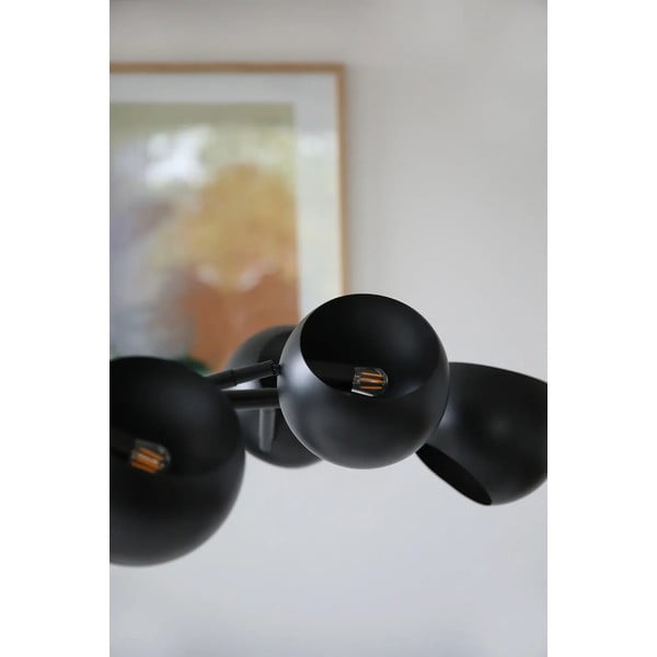 Črna viseča svetilka s kovinskim senčilom Edgar – Markslöjd-image-1