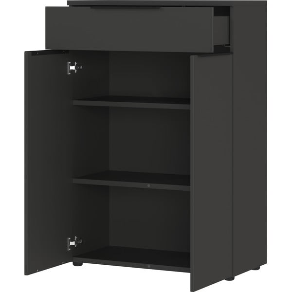 Antracitno siva visoka komoda 81x120 cm Mailand – Germania-image-3