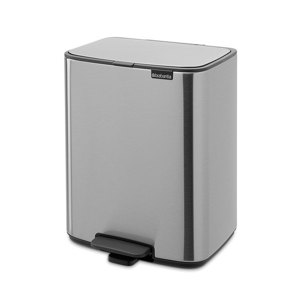 Jeklen koš za smeti s pedalom v mat srebrni barvi 12 l Bo – Brabantia