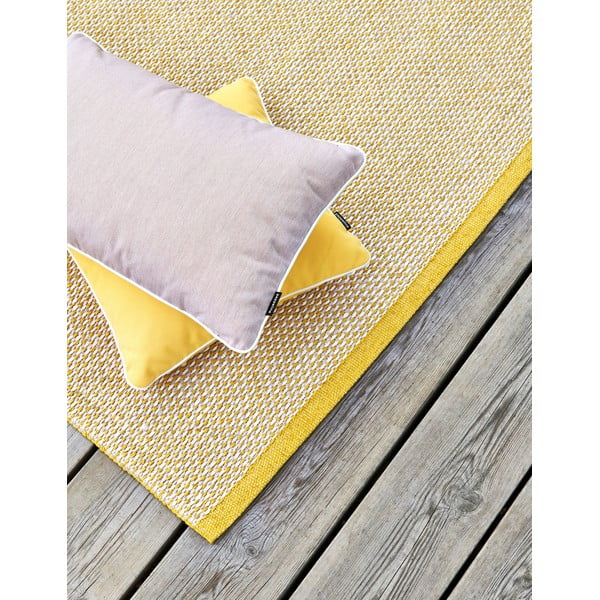 Gorčično rumena notranja in zunanja preproga 60x85 cm Effi Mustard – Pappelina-image-3