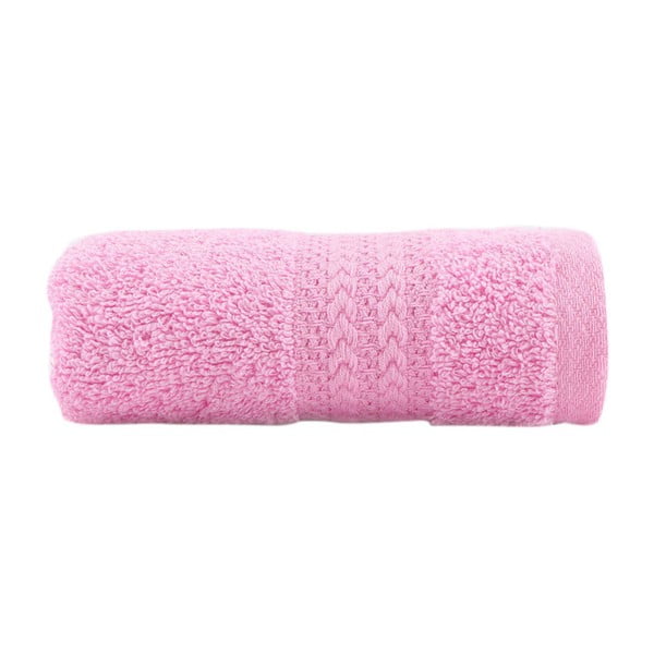 Rožnata brisača iz čistega bombaža Foutastic, 30 x 50 cm