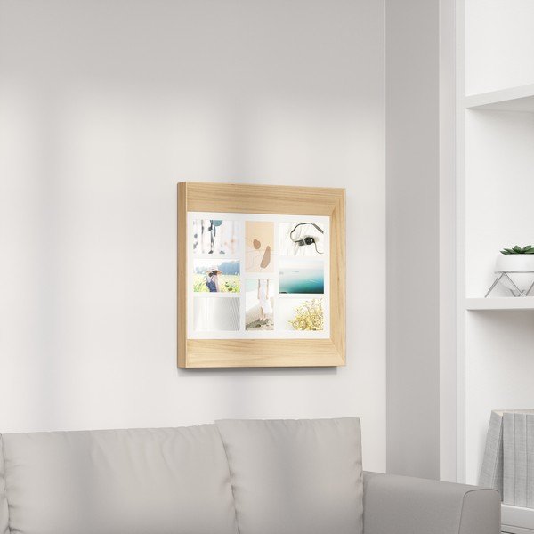 Lesen stenski okvir v naravni barvi 50x50 cm Lookout – Umbra-image-3
