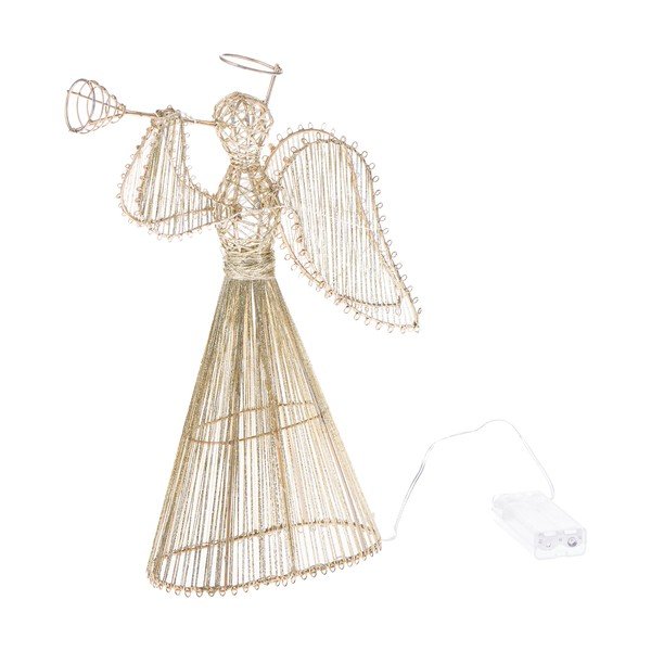 Svetlobna dekoracija na baterije v zlati barvi Angel – Dakls