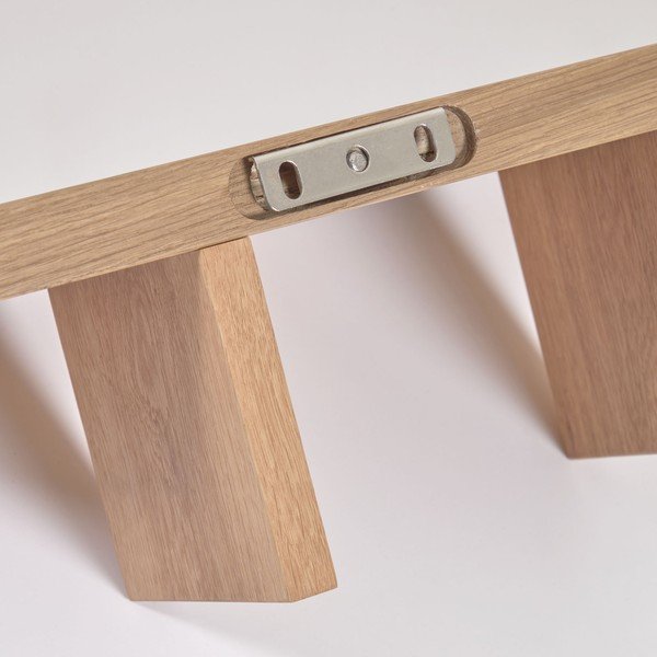 Stenska polica v hrastovem dekorju Kave Home Rasha-image-1