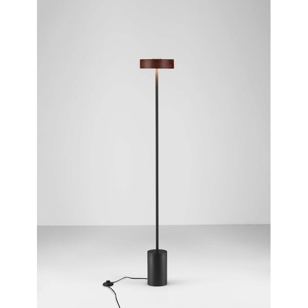 Črna/v temni naravni barvi kovinska LED stoječa svetilka (višina 135 cm) Thea – Nova Luce-image-4