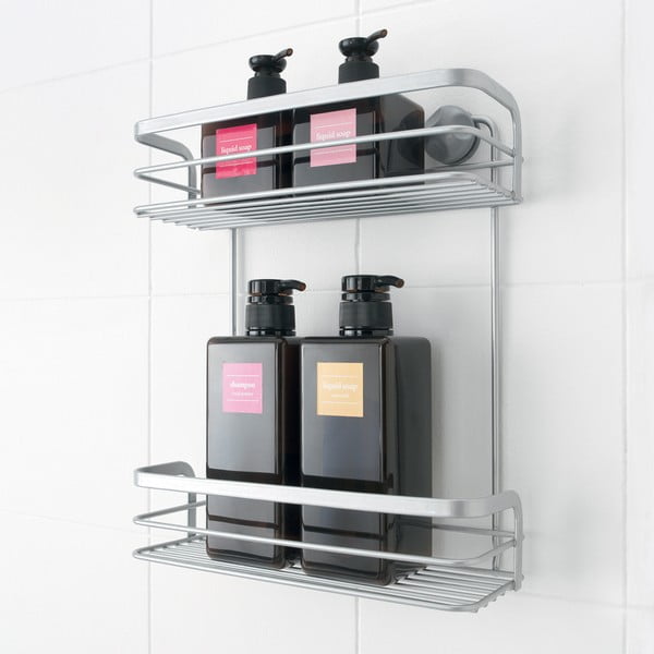 Dvostopenjska stenska polica Metaltex Viva, 26 x 30 cm-image-1