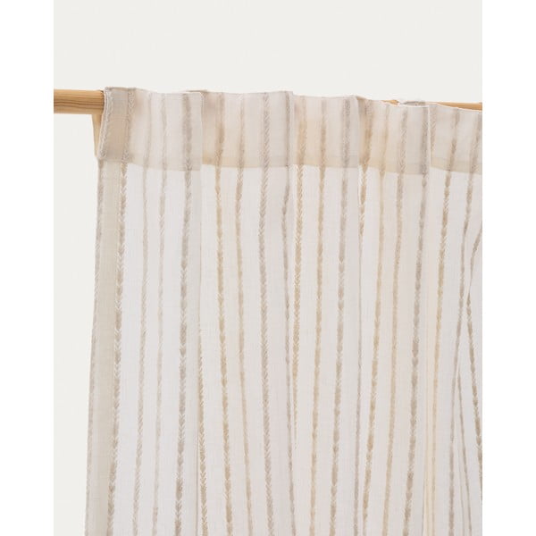 Bež zavesa 140x270 cm Arami – Kave Home-image-4