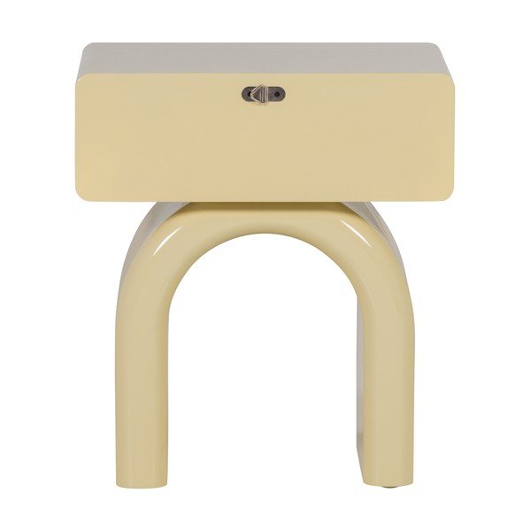 Svetlo rumena nočna omarica v sijajnem dekorju Zorel – WOOOD-image-4