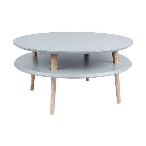 Temno siva kavna mizica Ragaba UFO, Ø 70 cm