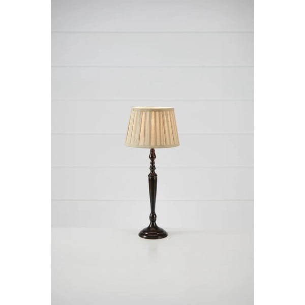 Temno rjava namizna svetilka s tekstilnim senčilom (višina 60 cm) Chocolat – Markslöjd-image-1