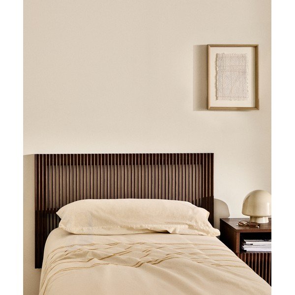 Vzglavje iz masivnega jesena v temni naravni barvi 105x70 cm Beyla – Kave Home-image-1