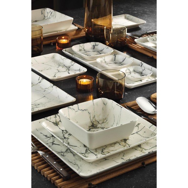 24-delni jedilni set iz porcelana Kütahya Porselen Marble-image-1
