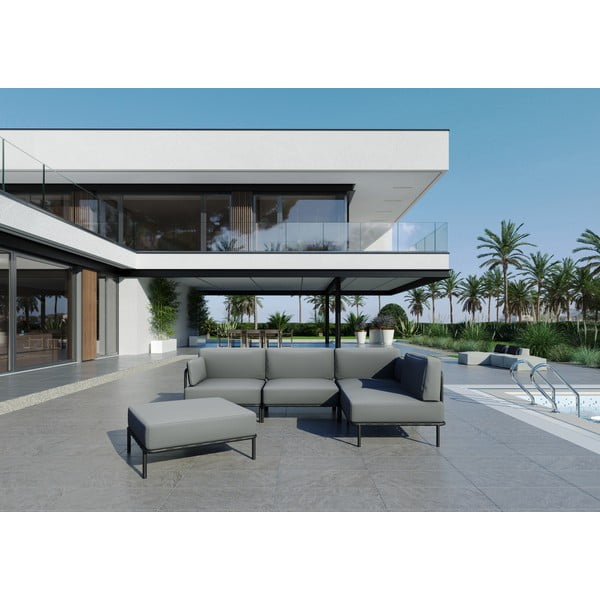 Svetlo siv vrtni modularni kavč 234 cm Salve – Sit Sit-image-1