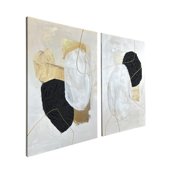 Slike z elementi ročne poslikave v kompletu 2 ks 50x70 cm Crystal – Styler-image-4