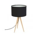 Črna namizna svetilka Zuiver Tripod Wood