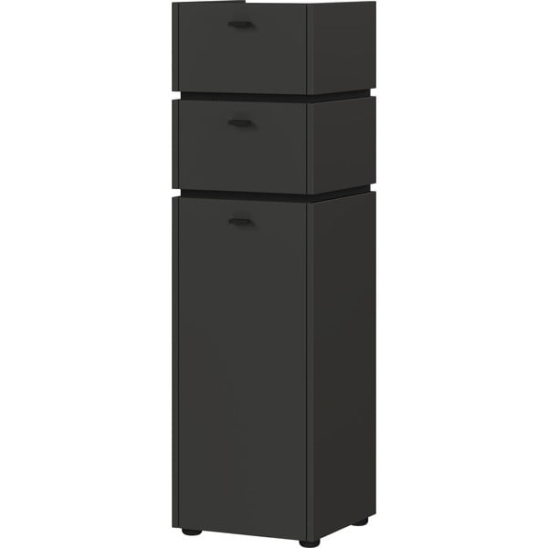 Antracitno siva visoka kopalniška omarica 34x117 cm Modesto – Germania-image-1