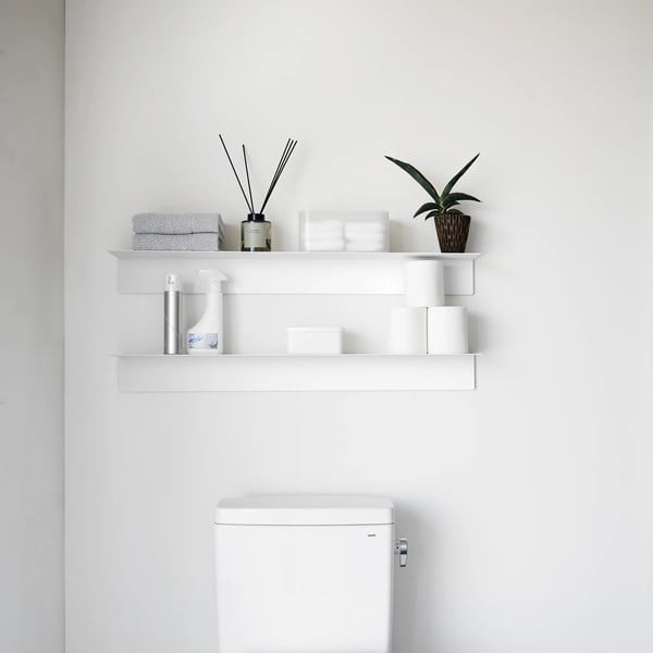 Bela kovinska polica 90 cm – YAMAZAKI-image-3