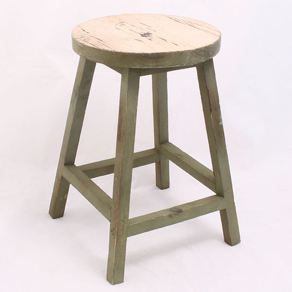 Leseni stolček Ring, zelen