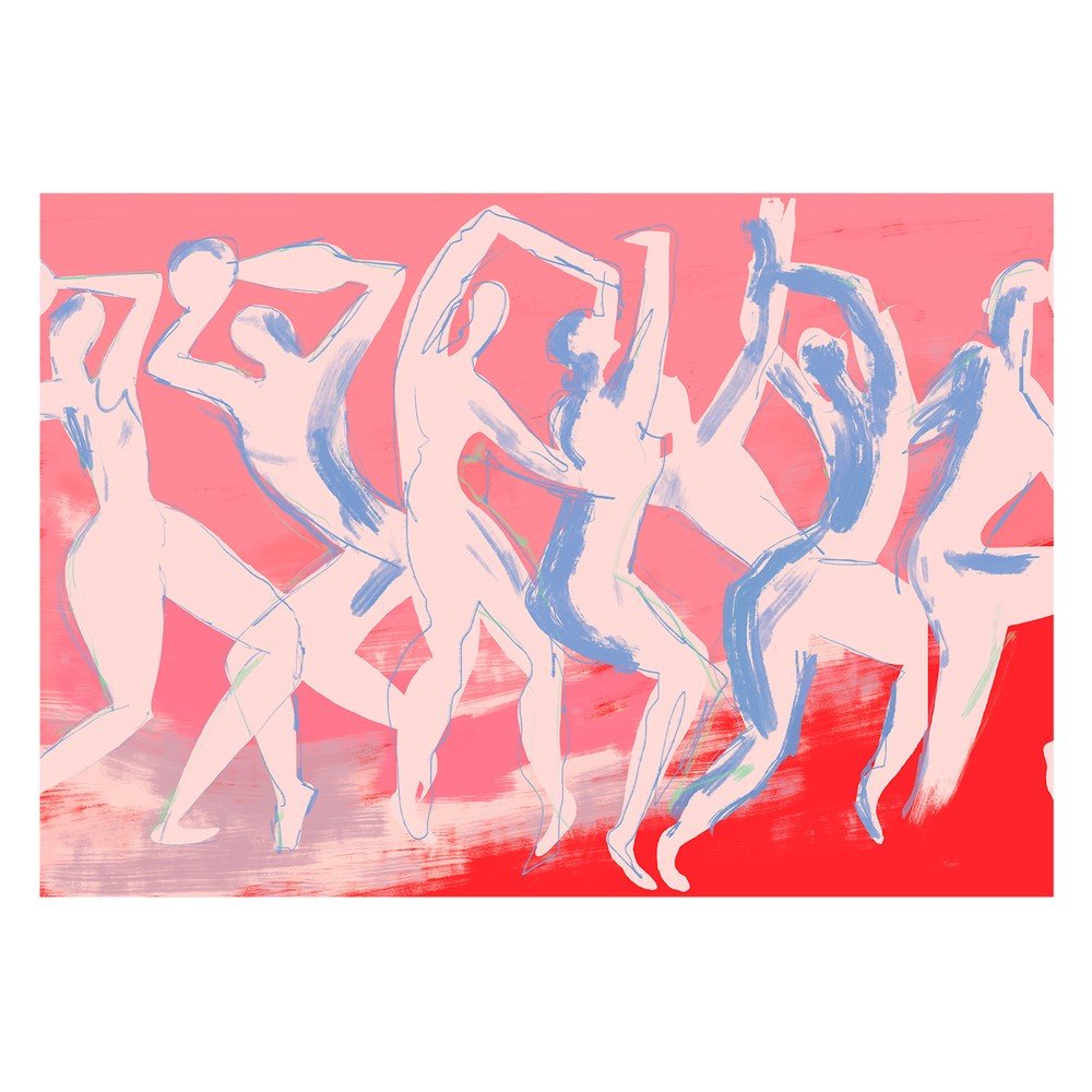 Plakat 40x30 cm Dancing – By Garmi