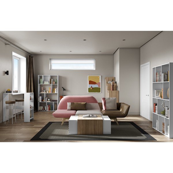 Bela barska miza 94x40 cm Gavarnie - TemaHome -image-1