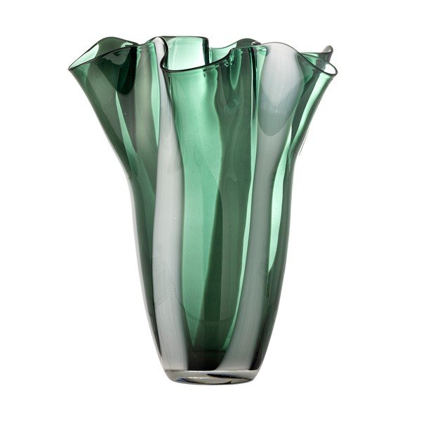 Zelena steklena ročno izdelana vaza (višina 32 cm) Lettice – Bloomingville-image-3