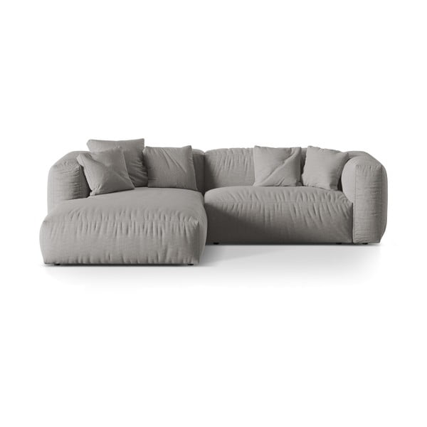 Svetlo siva kotna sedežna garnitura (levi kot) Martina – Micadoni Home