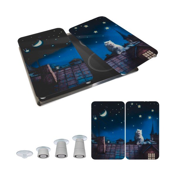 Zaščitne plošče za štedilnik iz kaljenega stekla 2 ks 30x52 cm – Maximex-image-2