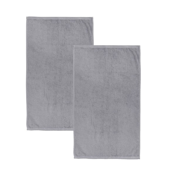 Sive hitro sušeče frotirne bombažne brisače v kompletu 2 ks 90x140 cm Quick Dry – Catherine Lansfield