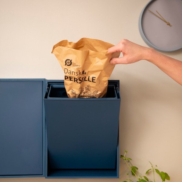 Moder koš za smeti za ločevanje odpadkov/stenski iz reciklirane plastike Recycling Box – ReCollector-image-1