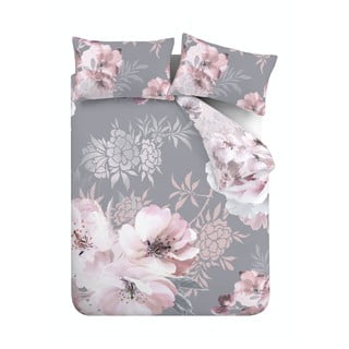 Siva posteljnina Catherine Lansfield Dramatic Floral, 135 x 200 cm
