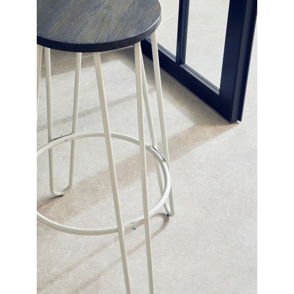 Bel/v naravni barvi barsko stol iz masivnega bresta (višina sedeža 75 cm) District – Premier Housewares-image-4