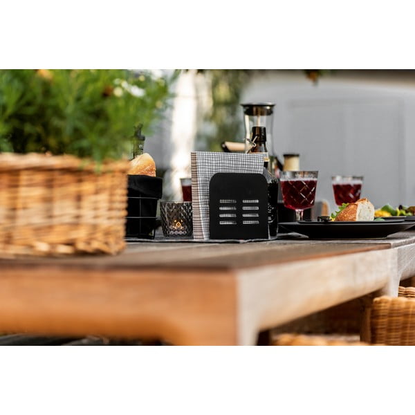 Črno držalo za prtičke Wenko Black Outdoor Kitchen Baco-image-1