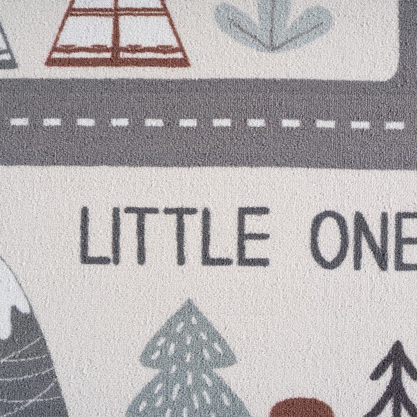 Kremno bela pralna otroška preproga ø120 cm Coco 1134 – Ayyildiz Carpets-image-2