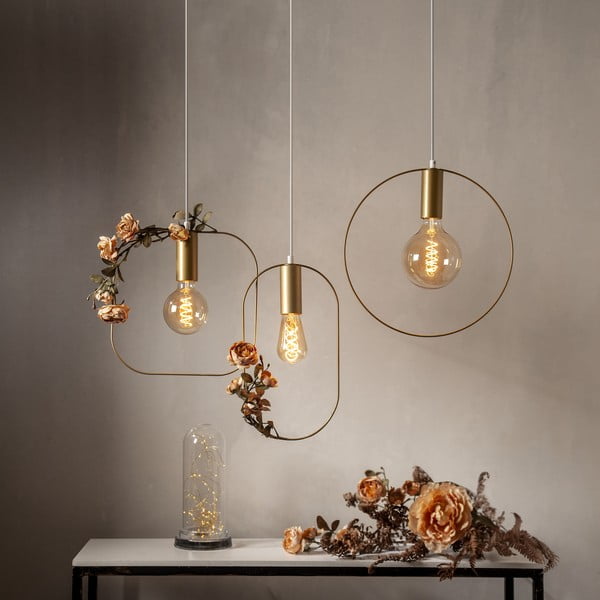 Viseča svetilka v zlati barvi Shape – Star Trading-image-1