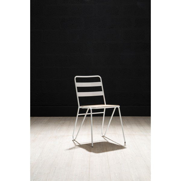 Bel/v naravni barvi jedilni stol iz masivnega bresta District – Premier Housewares-image-3