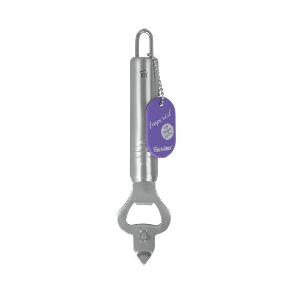 Odpirač za steklenice in pločevinke iz nerjavečega jekla Metaltex Steklenica, dolžina 19 cm-image-1