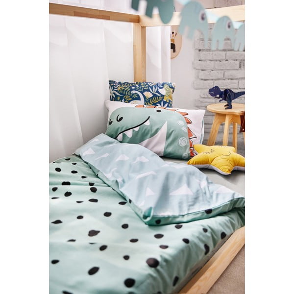 Otroška bombažna posteljnina Bonami Selection Dino, 140 x 200 cm-image-3