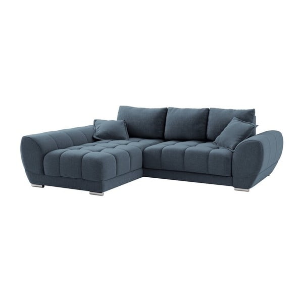 Modra Windsor & Co Zofe Cloudlet raztegljiv kavč, levi vogal