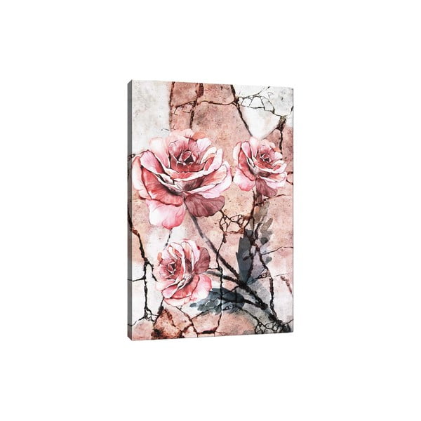 Stenska slika na platnu Tablo Center Lonely Roses, 40 x 60 cm