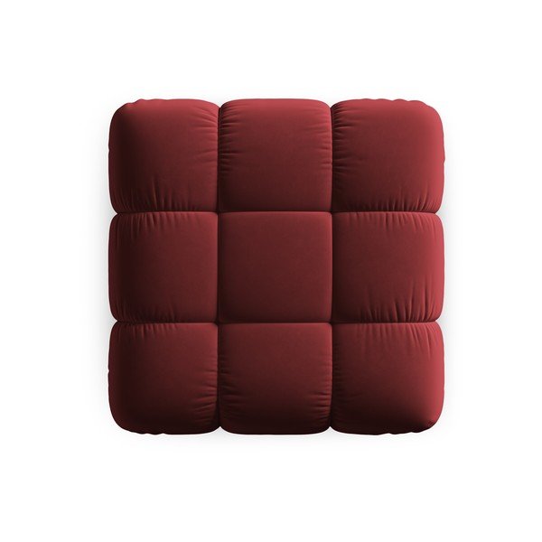 Rdeč žameten otoman Bellis – Micadoni Home-image-4