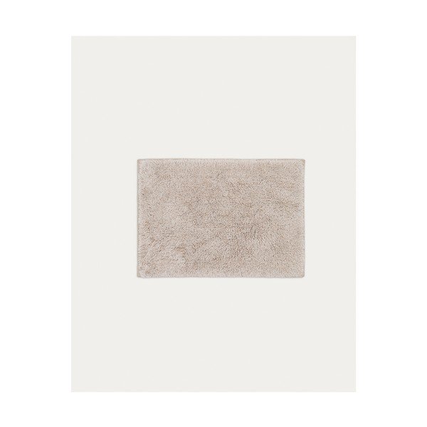 Bež kopalniška preproga 50x70 cm Coper – Kave Home-image-3